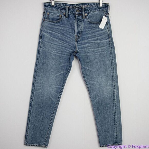 NEW American Eagle men's flex straight  jeans button fly, ‎ 32*32 - Picture 1 of 13